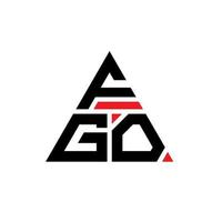 FGO triangle letter logo design with triangle shape. FGO triangle logo design monogram. FGO triangle vector logo template with red color. FGO triangular logo Simple, Elegant, and Luxurious Logo.