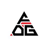 diseño de logotipo de letra de triángulo de niebla con forma de triángulo. monograma de diseño de logotipo de triángulo de niebla. plantilla de logotipo de vector de triángulo de niebla con color rojo. logotipo triangular de niebla logotipo simple, elegante y lujoso.