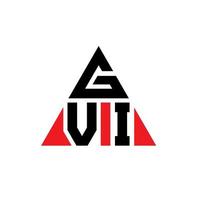 Diseño de logotipo de letra triangular gvi con forma de triángulo. monograma de diseño del logotipo del triángulo gvi. plantilla de logotipo de vector de triángulo gvi con color rojo. logo triangular gvi logo simple, elegante y lujoso.