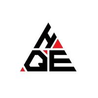 HQE triangle letter logo design with triangle shape. HQE triangle logo design monogram. HQE triangle vector logo template with red color. HQE triangular logo Simple, Elegant, and Luxurious Logo.
