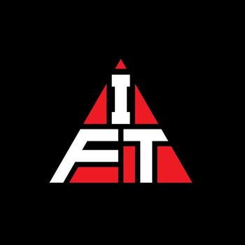 IFT triangle letter logo design with triangle shape. IFT triangle logo design monogram. IFT triangle vector logo template with red color. IFT triangular logo Simple, Elegant, and Luxurious Logo.