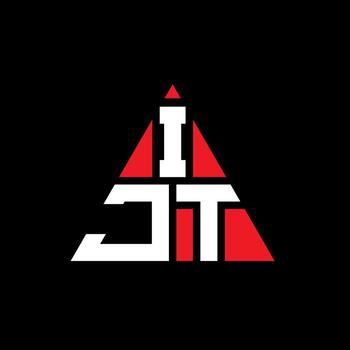 IJT triangle letter logo design with triangle shape. IJT triangle logo design monogram. IJT triangle vector logo template with red color. IJT triangular logo Simple, Elegant, and Luxurious Logo.