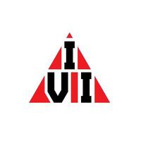 Diseño de logotipo de letra triangular ivi con forma de triángulo. Monograma de diseño del logotipo del triángulo ivi. plantilla de logotipo de vector de triángulo ivi con color rojo. logotipo triangular ivi logotipo simple, elegante y lujoso.