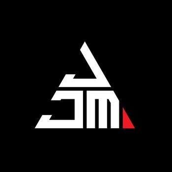 JJM triangle letter logo design with triangle shape. JJM triangle logo design monogram. JJM triangle vector logo template with red color. JJM triangular logo Simple, Elegant, and Luxurious Logo.