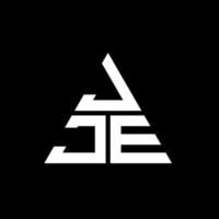 jje diseño de logotipo de letra triangular con forma de triángulo. monograma de diseño del logotipo del triángulo jje. plantilla de logotipo de vector de triángulo jje con color rojo. logotipo triangular jje logotipo simple, elegante y lujoso.