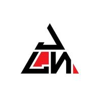 jln diseño de logotipo de letra triangular con forma de triángulo. monograma de diseño del logotipo del triángulo jln. Plantilla de logotipo de vector de triángulo jln con color rojo. logotipo triangular jln logotipo simple, elegante y lujoso.