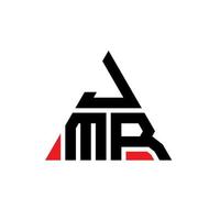 jmr diseño de logotipo de letra triangular con forma de triángulo. monograma de diseño del logotipo del triángulo jmr. Plantilla de logotipo de vector de triángulo jmr con color rojo. logotipo triangular jmr logotipo simple, elegante y lujoso.