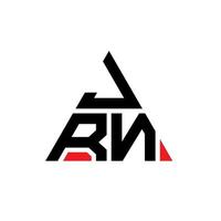 JRN triangle letter logo design with triangle shape. JRN triangle logo design monogram. JRN triangle vector logo template with red color. JRN triangular logo Simple, Elegant, and Luxurious Logo.