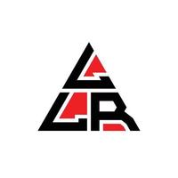 Diseño de logotipo de letra triangular llr con forma de triángulo. monograma de diseño de logotipo de triángulo llr. plantilla de logotipo de vector de triángulo llr con color rojo. logotipo triangular llr logotipo simple, elegante y lujoso.