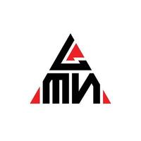 Diseño de logotipo de letra triangular lmn con forma de triángulo. Monograma de diseño de logotipo de triángulo lmn. Plantilla de logotipo de vector de triángulo lmn con color rojo. logotipo triangular lmn logotipo simple, elegante y lujoso.