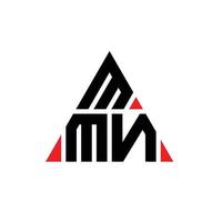 diseño de logotipo de letra triangular mmn con forma de triángulo. monograma de diseño de logotipo de triángulo mmn. plantilla de logotipo de vector de triángulo mmn con color rojo. logotipo triangular mmn logotipo simple, elegante y lujoso.