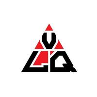 diseño de logotipo de letra triangular vlq con forma de triángulo. monograma de diseño de logotipo de triángulo vlq. plantilla de logotipo de vector de triángulo vlq con color rojo. logotipo triangular vlq logotipo simple, elegante y lujoso.