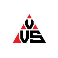 Diseño de logotipo de letra triangular vvs con forma de triángulo. monograma de diseño de logotipo de triángulo vvs. plantilla de logotipo de vector de triángulo vvs con color rojo. logotipo triangular vvs logotipo simple, elegante y lujoso.