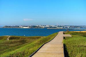 Chersonese. Landscape overlooking the sea and the city. photo