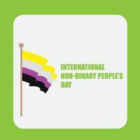 International Non Binary People's Day Vector