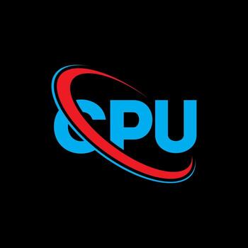 CPU logo. CPU letter. CPU letter logo design. Initials CPU logo linked with circle and uppercase monogram logo. CPU typography for technology, business and real estate brand. vector