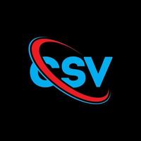 CSV logo. CSV letter. CSV letter logo design. Initials CSV logo linked with circle and uppercase monogram logo. CSV typography for technology, business and real estate brand. vector