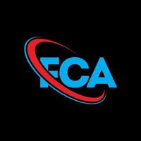 FCA logo. FCA letter. FCA letter logo design. Initials FCA logo linked with circle and uppercase monogram logo. FCA typography for technology, business and real estate brand. vector