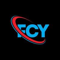 FCY logo. FCY letter. FCY letter logo design. Initials FCY logo linked with circle and uppercase monogram logo. FCY typography for technology, business and real estate brand. vector