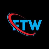 logotipo de ftw. ftw carta. diseño del logotipo de la letra ftw. Logotipo de iniciales ftw vinculado con círculo y logotipo de monograma en mayúsculas. tipografía ftw para tecnología, negocios y marca inmobiliaria. vector