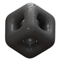 Icono abstracto de renderizado 3d aislado png