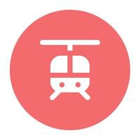 Trendy Ski Lift vector