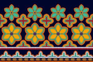 diseño geométrico abstracto étnico ikat de patrones sin fisuras. alfombra de tela azteca adornos de mandala decoraciones textiles papel tapiz. fondo de vector de bordado tradicional de pavo étnico nativo boho tribal