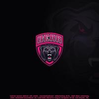 Bear mascot best logo design good use for symbol identity emblem badge and more. vector