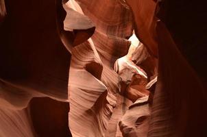 Sunlight in a Red Rock Slot Canyon photo