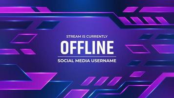 Offline Gaming Background Design with Purple Color vector