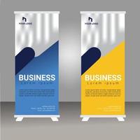 Roll up  banner design template, modern x-banner design vector