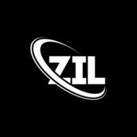logotipo de Zil. letra zil. diseño del logotipo de la letra zil. logotipo de iniciales zil vinculado con círculo y logotipo de monograma en mayúsculas. tipografía zil para tecnología, negocios y marca inmobiliaria. vector