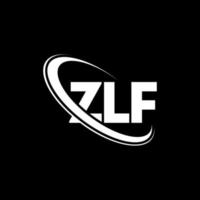 ZLF logo. ZLF letter. ZLF letter logo design. Initials ZLF logo linked with circle and uppercase monogram logo. ZLF typography for technology, business and real estate brand. vector