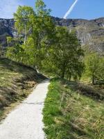 flam y el aurlandsfjord en noruega foto