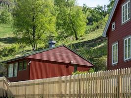 flam y el aurlandsfjord en noruega foto