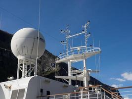 Flam and the aurlandsfjord in norway photo