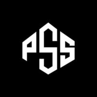 PSS letter logo design with polygon shape. PSS polygon and cube shape logo design. PSS hexagon vector logo template white and black colors. PSS monogram, business and real estate logo.
