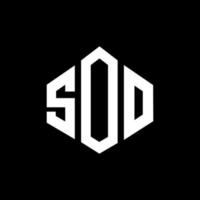 SOO letter logo design with polygon shape. SOO polygon and cube shape logo design. SOO hexagon vector logo template white and black colors. SOO monogram, business and real estate logo.