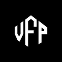 diseño de logotipo de letra vfq con forma de polígono. vfq polígono y diseño de logotipo en forma de cubo. vfq hexágono vector logo plantilla colores blanco y negro. Monograma vfq, logotipo empresarial y inmobiliario.