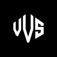 diseño de logotipo de letra vvs con forma de polígono. vvs polígono y diseño de logotipo en forma de cubo. vvs hexágono vector logo plantilla colores blanco y negro. vvs monograma, logotipo comercial e inmobiliario.