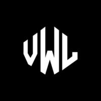 VWL letter logo design with polygon shape. VWL polygon and cube shape logo design. VWL hexagon vector logo template white and black colors. VWL monogram, business and real estate logo.