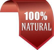 100 Percentage NATURAL vector illustration