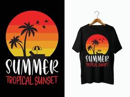 diseño de camiseta de verano. vector