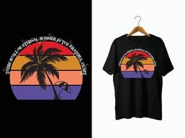 diseño de camiseta de verano. vector