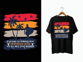 Summer T-Shirt Design. vector