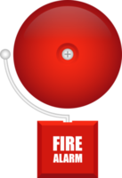 ilustração vetorial de alarme de incêndio isolada no fundo branco