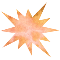 Beautiful watercolor star png