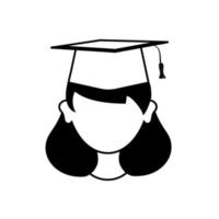 girl icon education vector