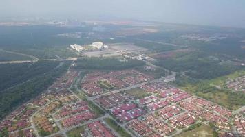 Fly towards Batu Kawan stadium at Penang, Malaysia. video