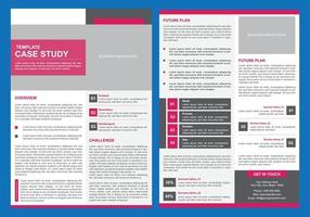 Case Study Newsletter For Business vector